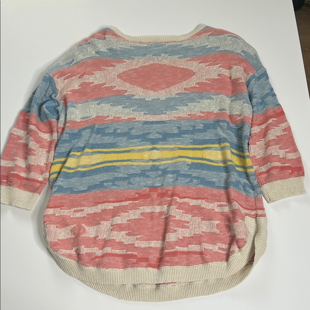 Chaps Multicolor Patterned Sweater - Picture 3 of 4